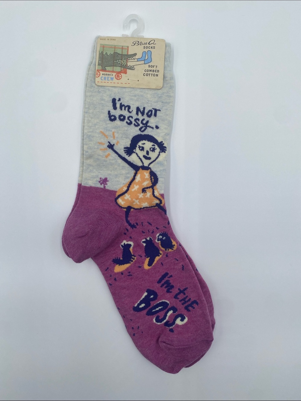 Blue Q Women's Crew Socks - I’m Not Bossy, I’m the Boss